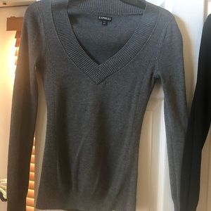 M Gray sweater
